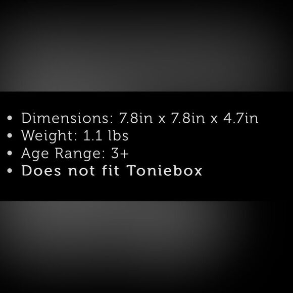 Tonies Toniebox Carrying Case Max Purple Over the Rainbow Zip Storage Carrier. - Picture 10 of 11